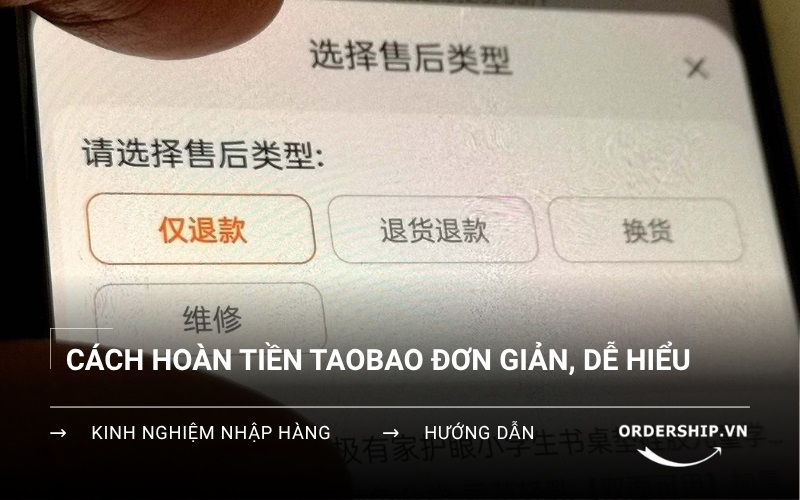 Mất bao lâu Taobao hoàn tiền về ví?