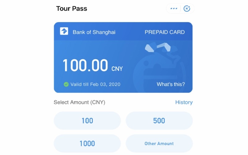 Thanh toán alipay qua tourpass